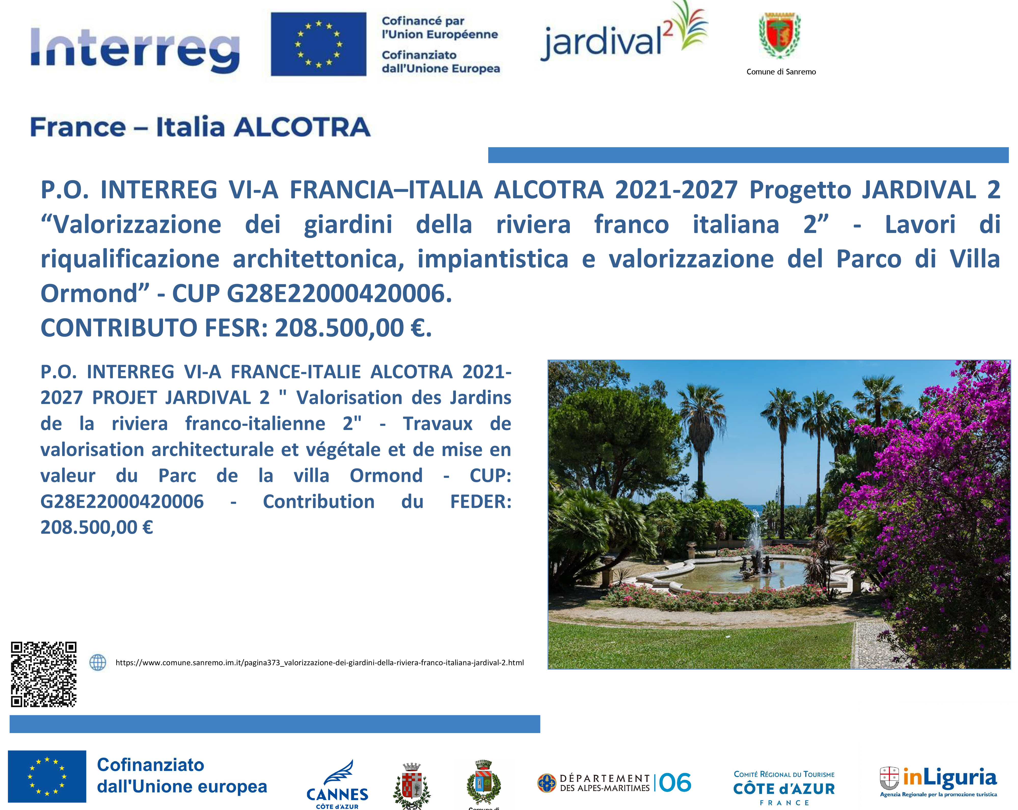 cartello definitivo di progetto Jardival 2